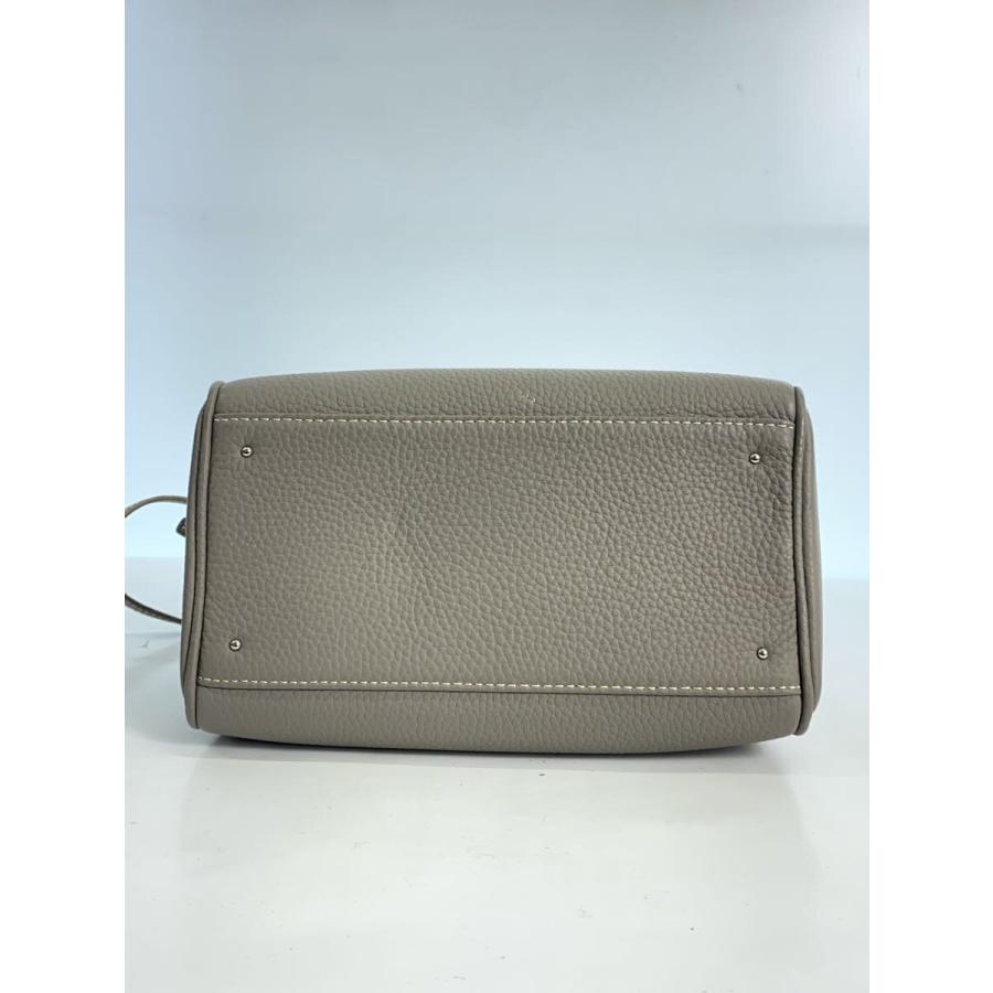 VASIC◇IVY ボストンバッグ/ショルダーバッグ/レザー/GRY/無地 VASIC◇IVY ボストンバッグ/ショルダーバッグ/レザー/GRY/無地