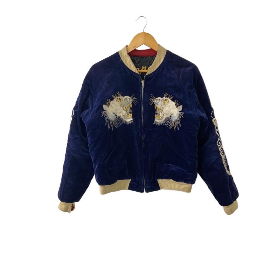 テーラー東洋　スカジャン　Mサイズ　M18427 TAILOR 東洋◇スカジャン/M/コットン/サテン/NVY/M18427/リバーシブル