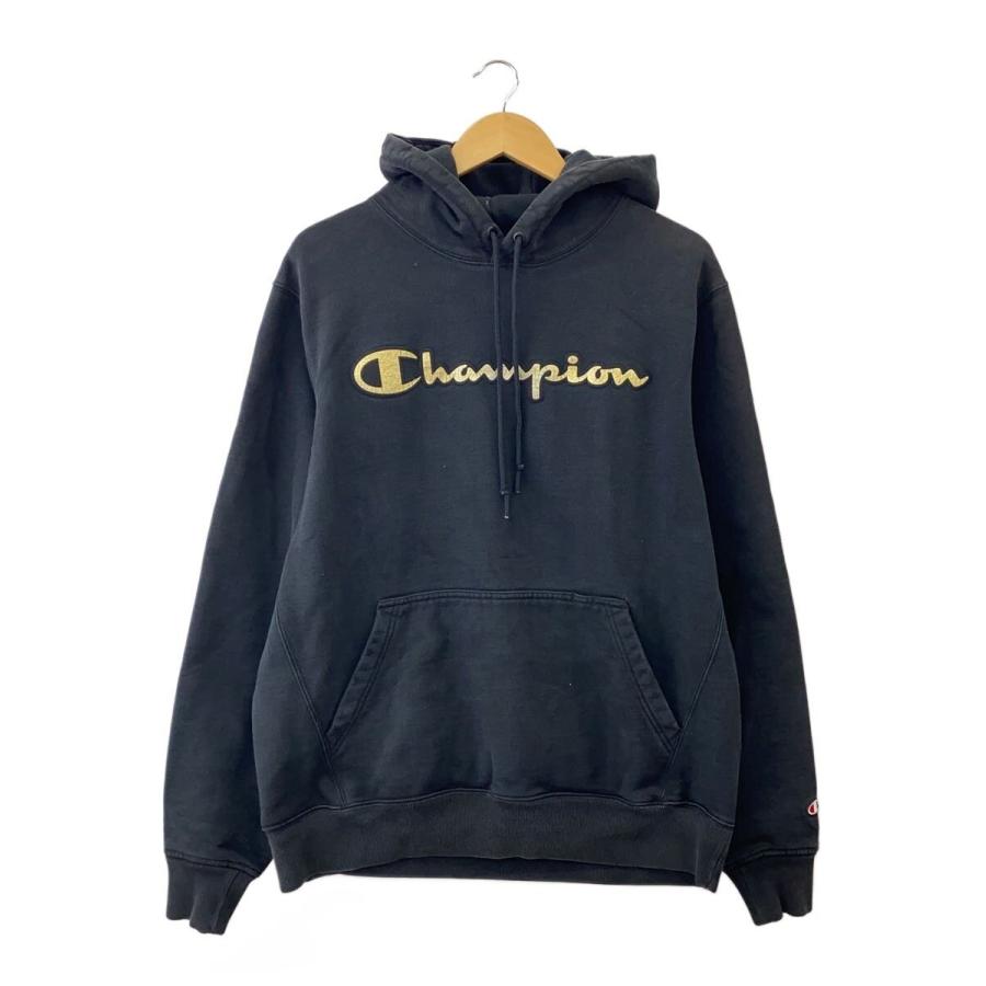 Champion◇スーパーフーディー/パーカー/XL/コットン/BLK : セカンド