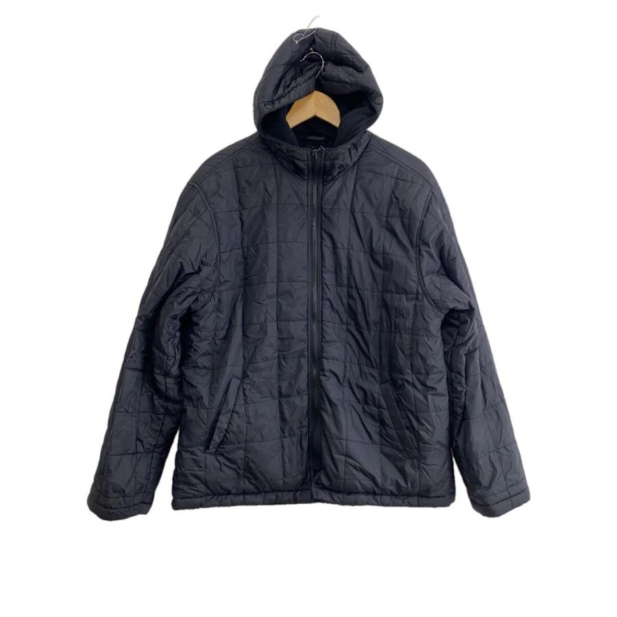 STUSSY◇90s/紺タグ/ダウンジャケット/M/ポリエステル/BLK/無地