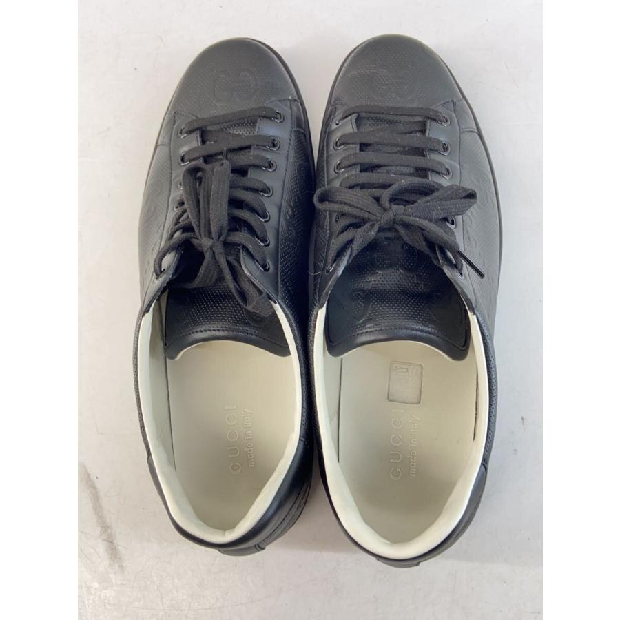 GUCCI◇ローカットスニーカー/--/BLK/レザー/625787 : セカンド