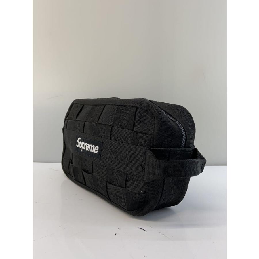 Supreme◇Woven Utility Bag/24SS/ポーチ/ポリエステル/BLK : セカンド
