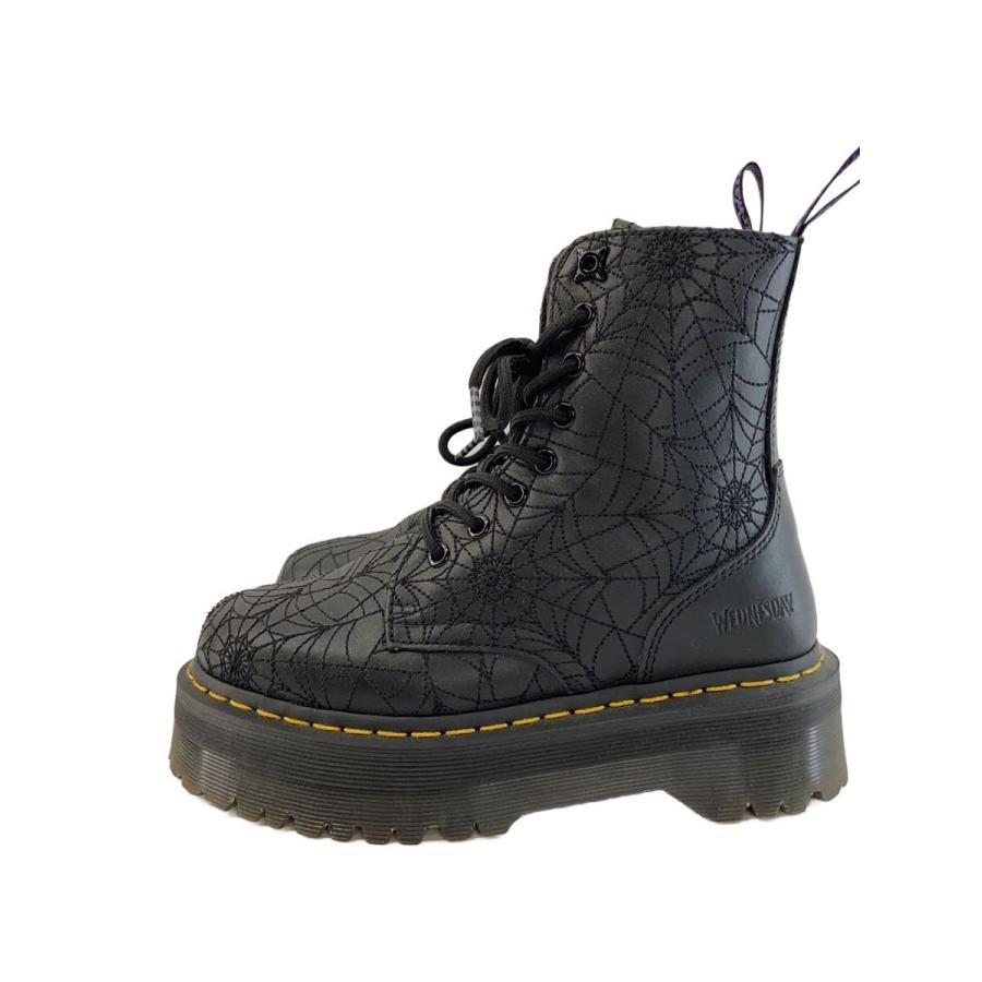 Dr.Martens◇×wednesday/JADON WDN/8ホールブーツ/UK4/BLK/レザー