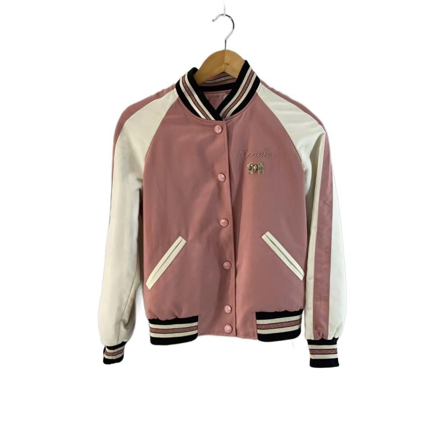 COACH スカジャン リバーシブル COACH◇リバーシブルスカジャン/--/ポリエステル/PNK : セカンド