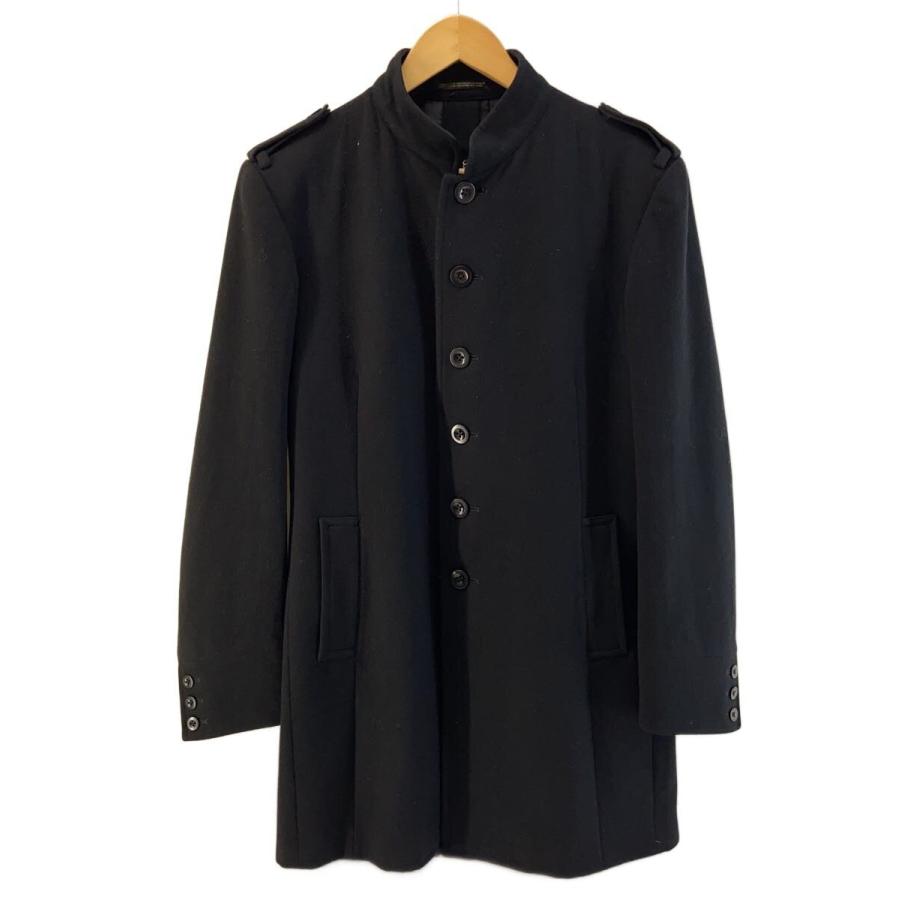 yohji yamamoto POUR HOMME◇コート/2/ウール/BLK/無地/HX-J39-133
