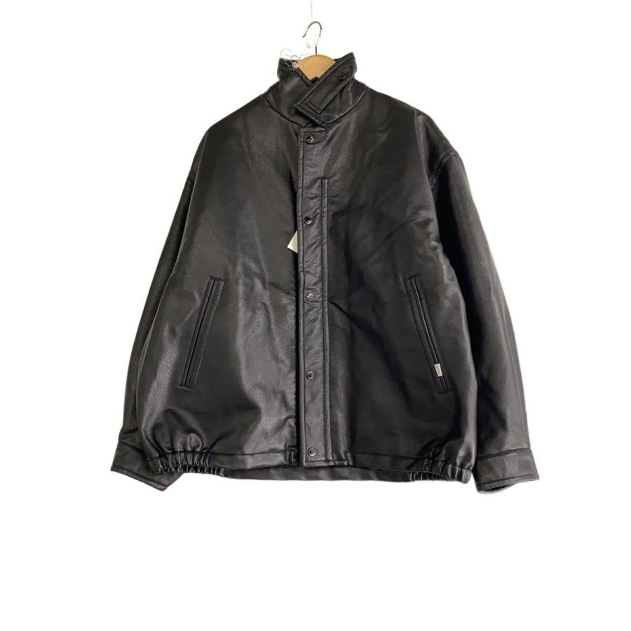 NAUTICA◇レザージャケット・ブルゾン/L/フェイクレザー/BLK/233-1574 