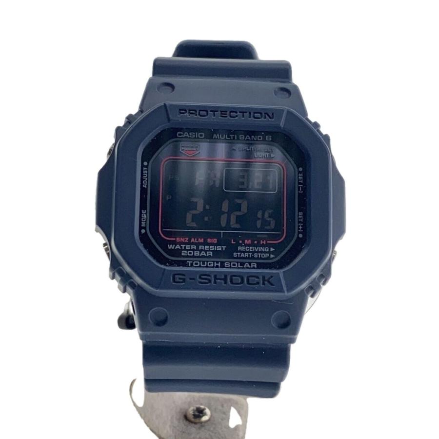 CASIO / ソーラー腕時計・G-SHOCK/デジタル/BLK CASIO◇ソーラー腕時計_G-SHOCK/デジタル/ラバー/BLK/NVY : セカンド