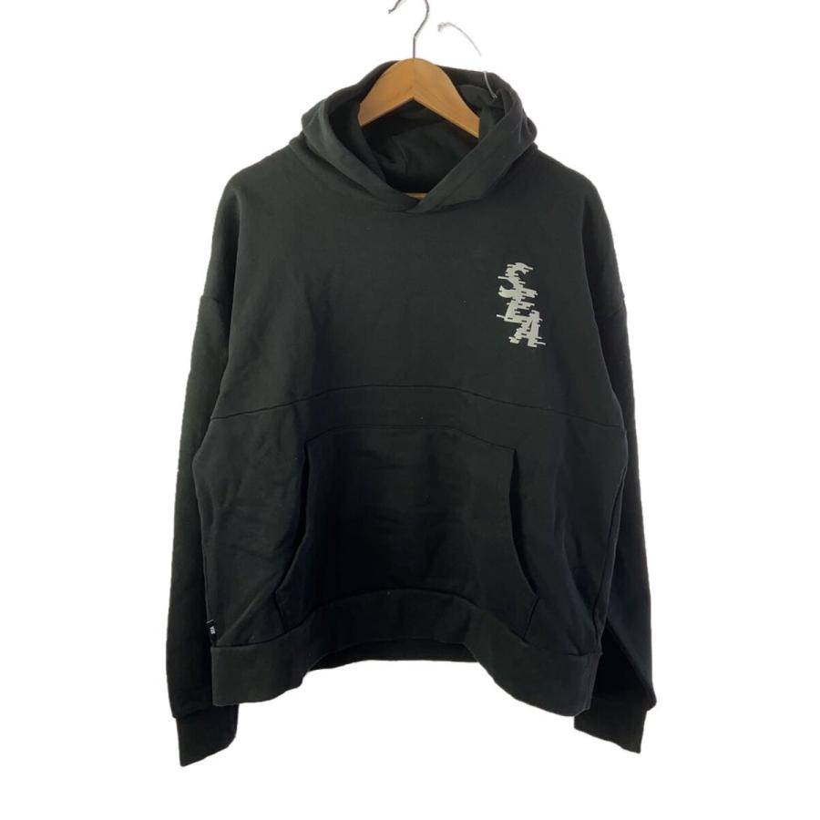 WIND AND SEA / GLITCH TRIANGLE HOODIE/L/コットン/BLK/WDS-O-MTC-24-Q2-CS-02 WIND AND SEA◇GLITCH TRIANGLE HOODIE/L/コットン/BLK/WDS-O-MTC-24
