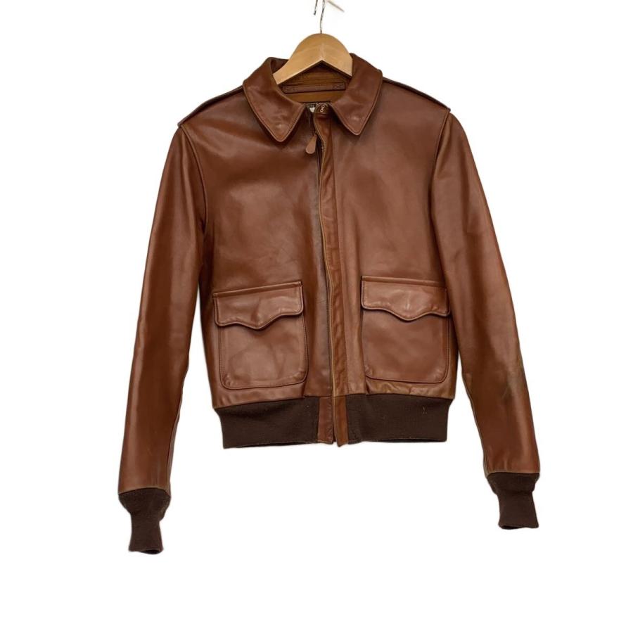 THE REAL McCOY'S◇A-2/レザージャケット・ブルゾン/38/レザー/BRW/30
