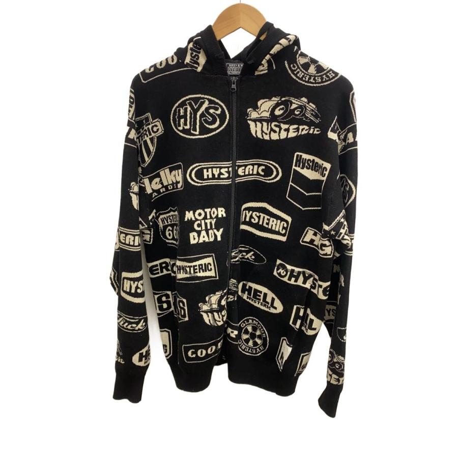 HYSTERIC GLAMOUR◇ジップパーカー/L/コットン/BLK/02253ND07 