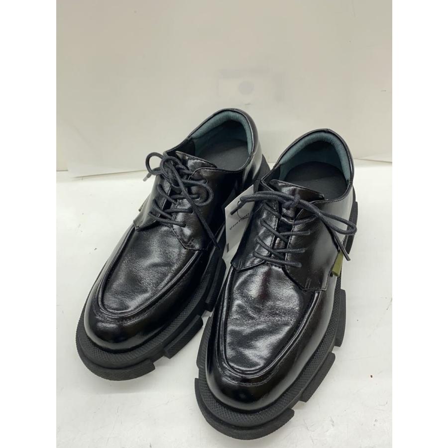 MANA◇厚底レースアップブーツ/シューズ/35/BLK/レザー/501070-4