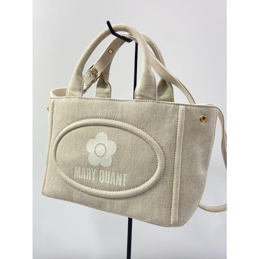 MARY QUANT◇ショルダーバッグ/コットン/CRM/無地 : セカンド MARY QUANT◇ショルダーバッグ/コットン/CRM/無地 : セカンド