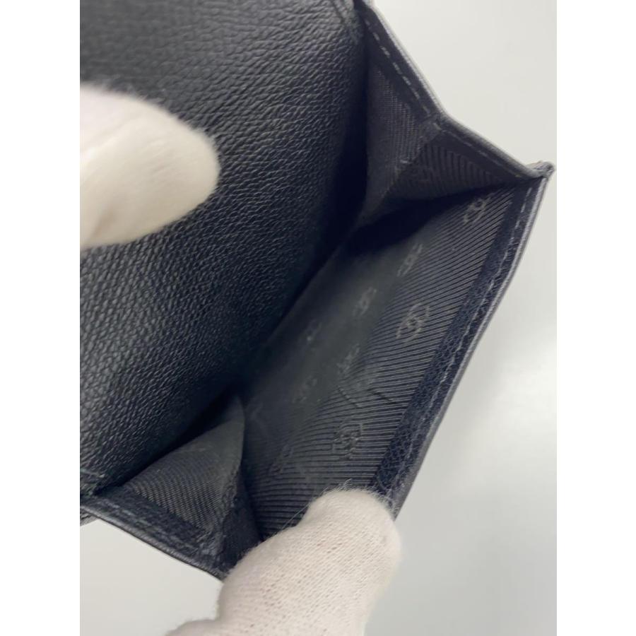 CHANEL◆2つ折り財布/レザー/BLK/無地/メンズ｜ssol-shopping｜05