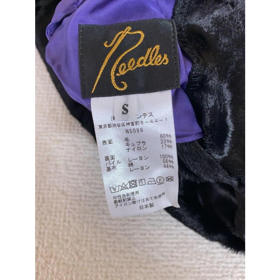 Needlesウールジャケットニードルズエルボーパッチ総柄裏地ブラウンパープルM Needlesウールジャケットニードルズエルボーパッチ総柄裏地ブラウン