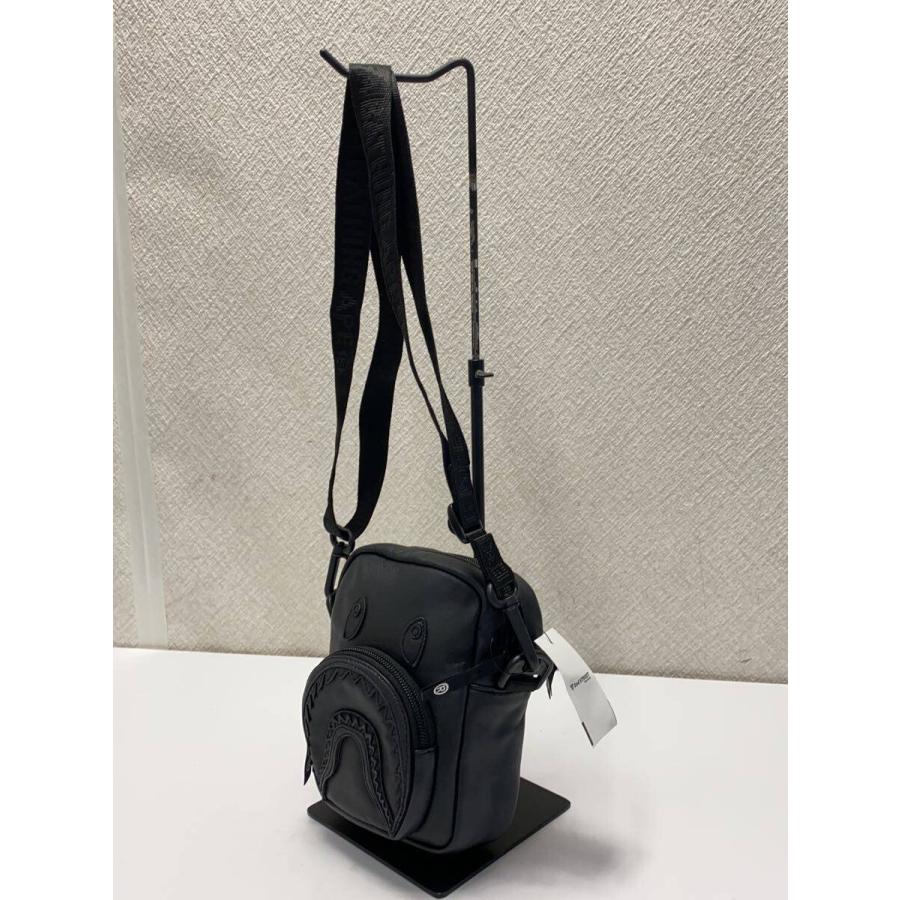 A BATHING APE◇ショルダーバッグ/羊革/BLK/無地/001SGL701014M 