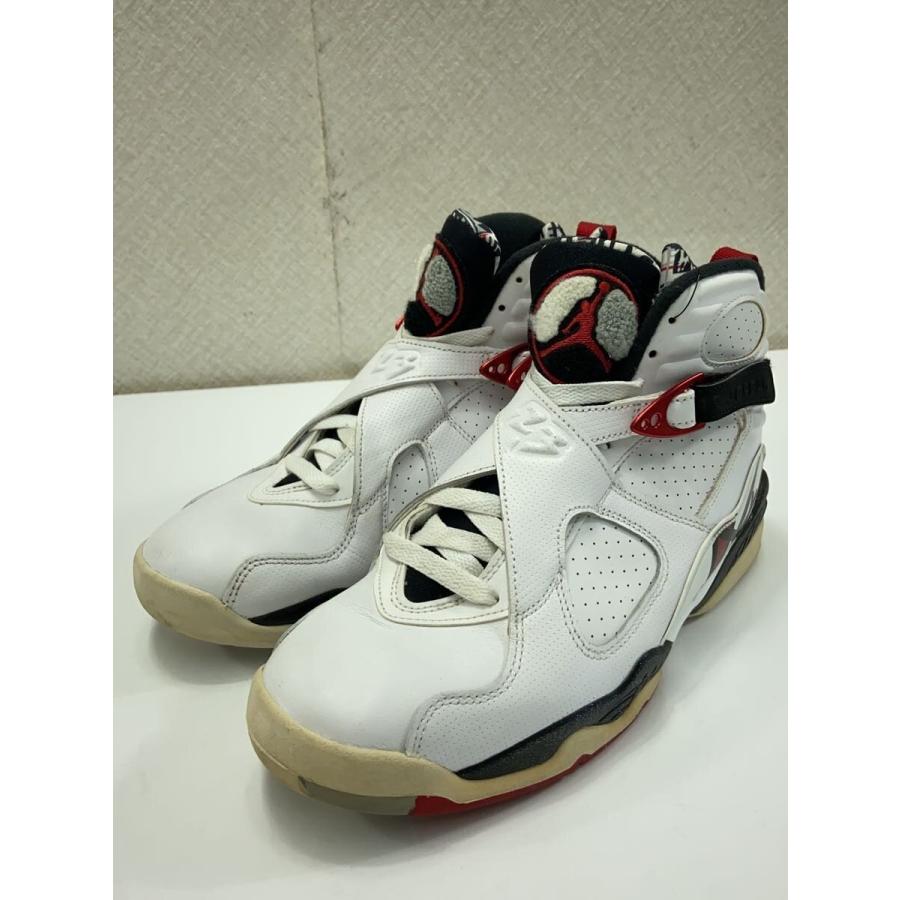 NIKE◇AIR JORDAN 8 RETRO/エアジョーダンレトロ/ホワイト/305381-104