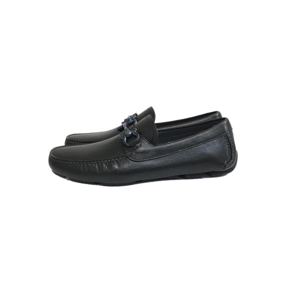 Salvatore Ferragamo◇PARIGI ローファー/UK6.5/BLK/レザー 