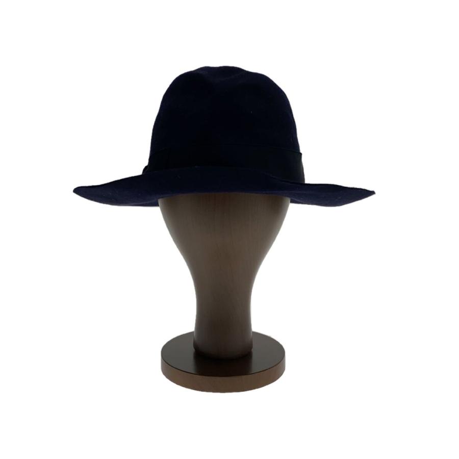 Borsalino◇中折れハット/58/ラビットウール/ネイビー/メンズ