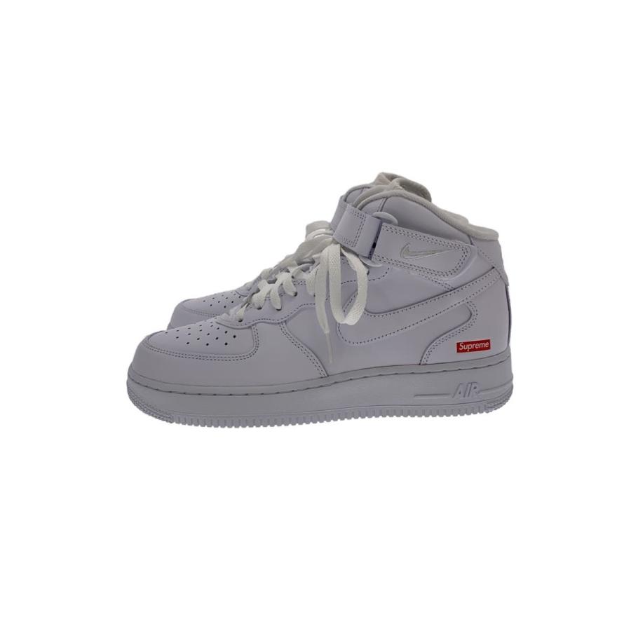NIKE◇AIR FORCE 1 MID_エアフォース ミッド/26cm/WHT/フェイクレザー