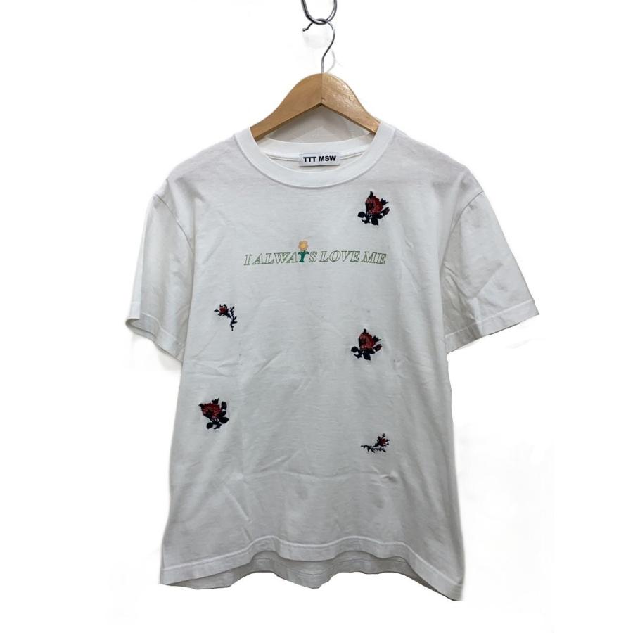 トップス ttt_msw TTT_MSW◇Tシャツ/M/コットン/WHT : セカンドストリートYahoo!店