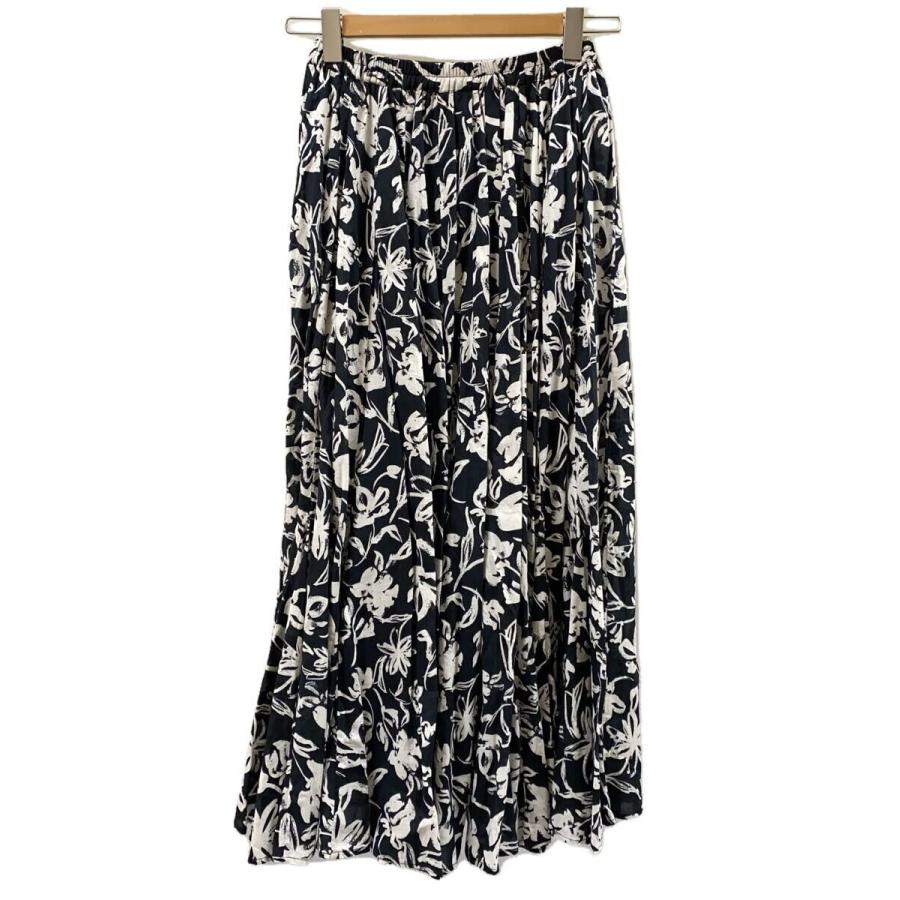 MARIHA 花柄ロングスカート 36サイズ MARIHA◇ロングスカート/36/コットン/BLK/花柄 : セカンドストリート