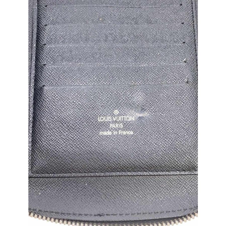 LOUIS VUITTON◇オーガナイザー・アトール_タイガ_BLK/レザー/BLK