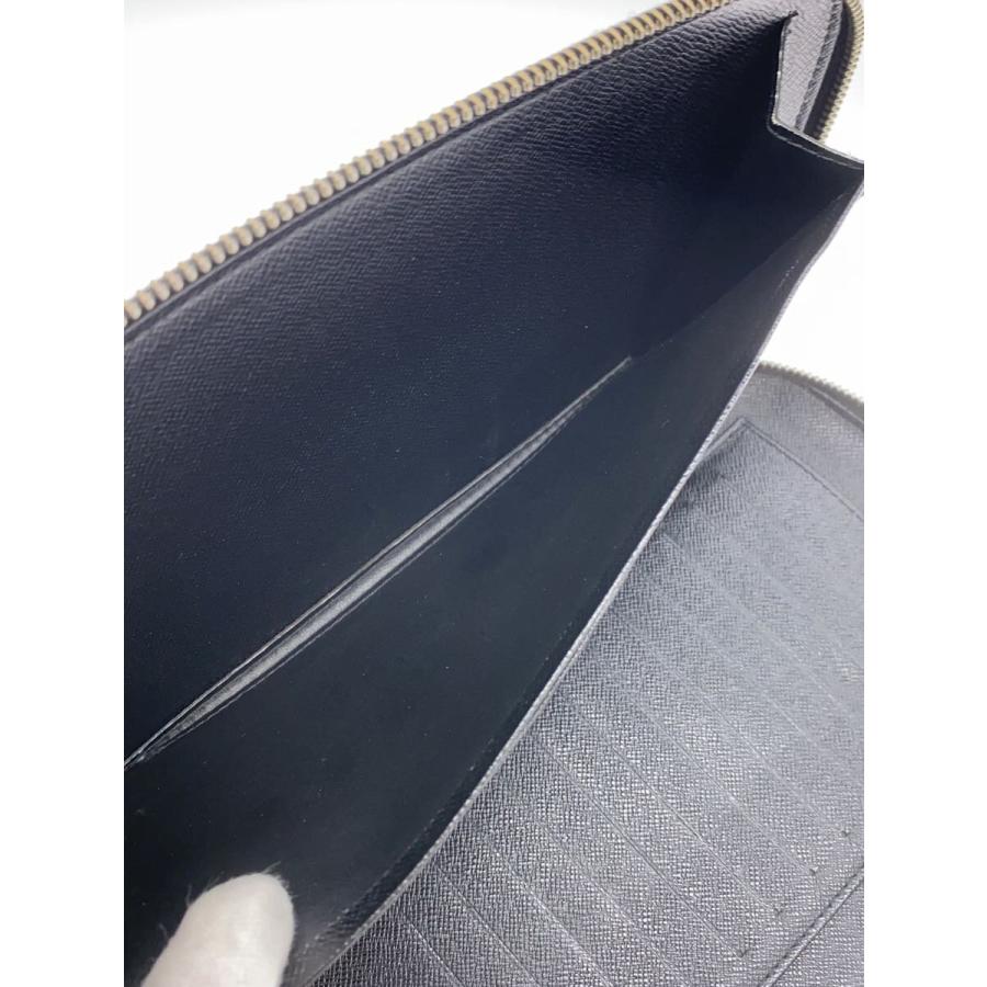 LOUIS VUITTON◇オーガナイザー・アトール_タイガ_BLK/レザー/BLK