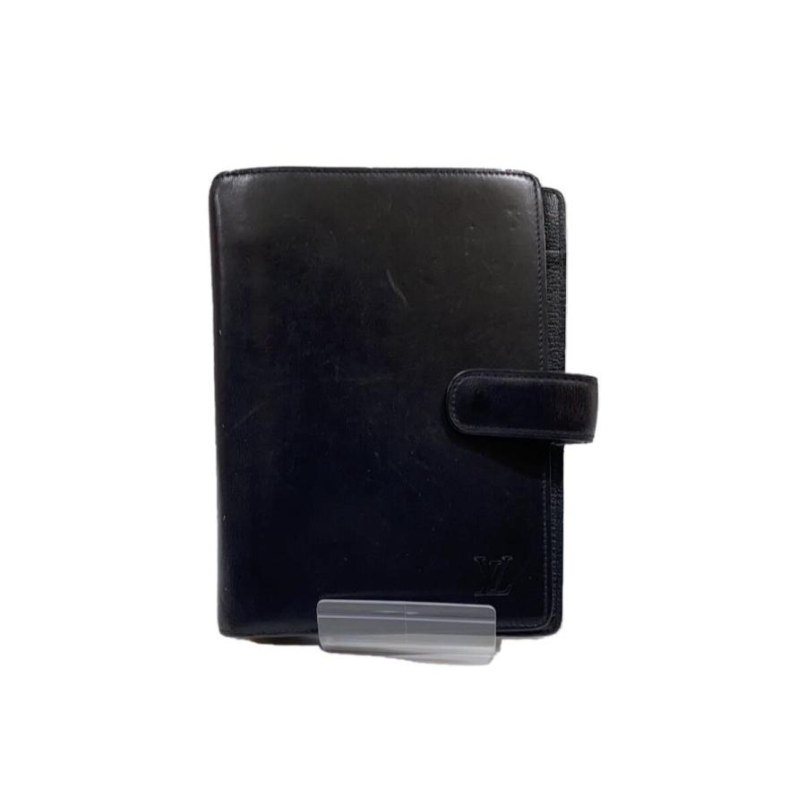 LOUIS VUITTON◇アジェンダMM_ノマド_BLK/レザー/BLK/メンズ