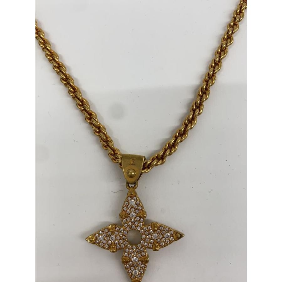 LOUIS VUITTON◇ペンダント LVロープ/ネックレス/--/GLD/トップ有