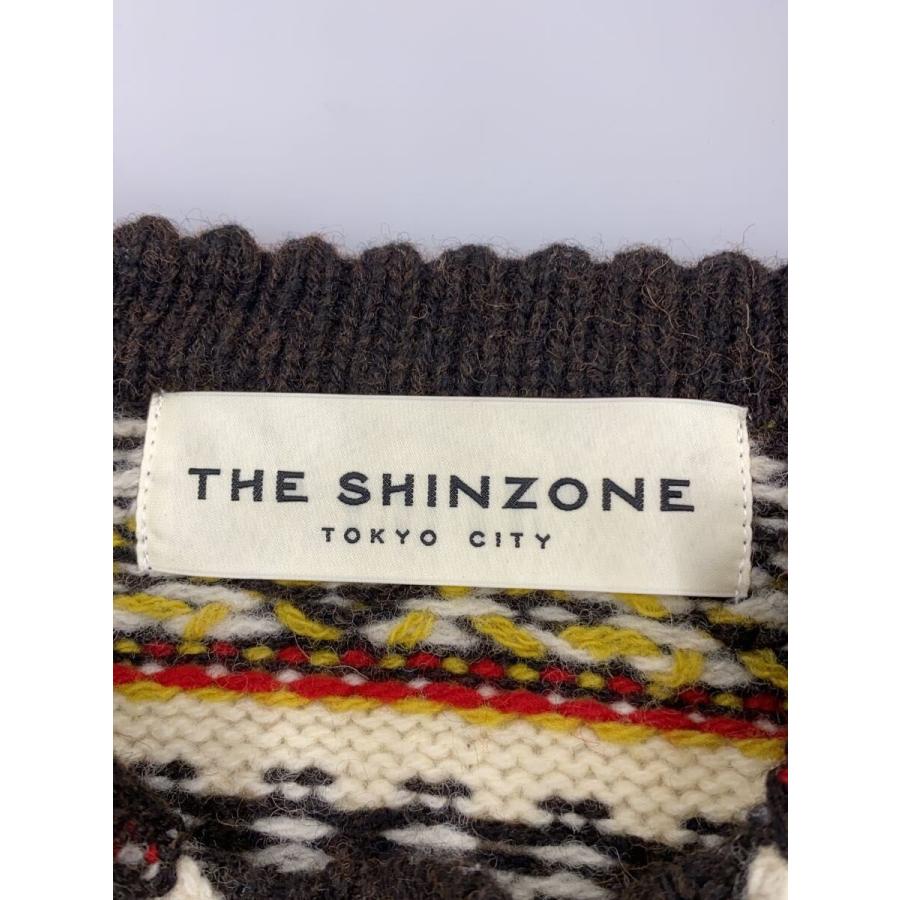 The Shinzone◇24AW/フェアアイル柄ニットカーディガン(厚手)/0/ウール