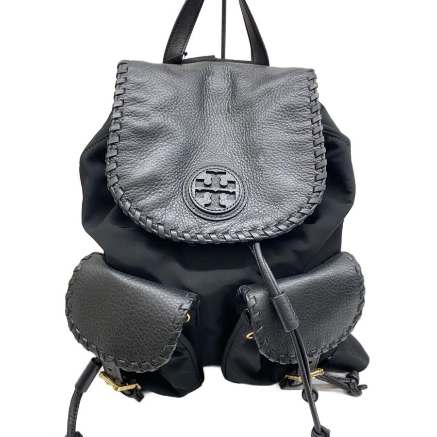 Tory Burch 黒 レザー リュック TORY BURCH◇リュック/レザー/BLK// : セカンドストリートYahoo!店
