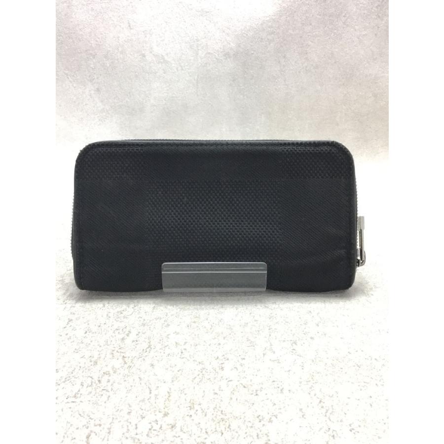 LOUIS VUITTON◇ポルト・フォイユ・ロンジッペ_ダミエ・ジェアン_BLK