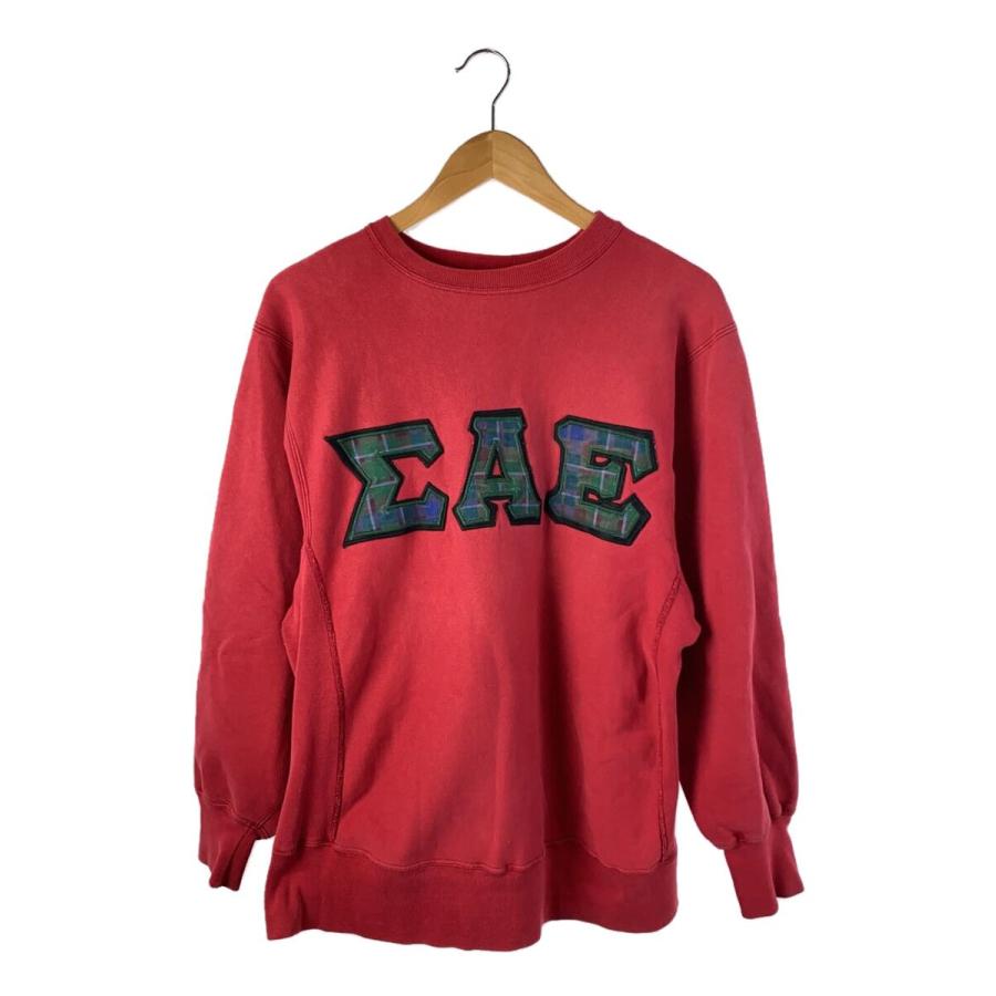 Champion◇スウェット/XL/コットン/RED/80s/リバースウィーブ/ΣΑΕ