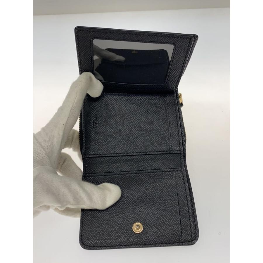 COACH スモール トライフォールド ウォレット COACH◇スモール トライフォールドウォレット/3つ折り財布/--/BLK/無地