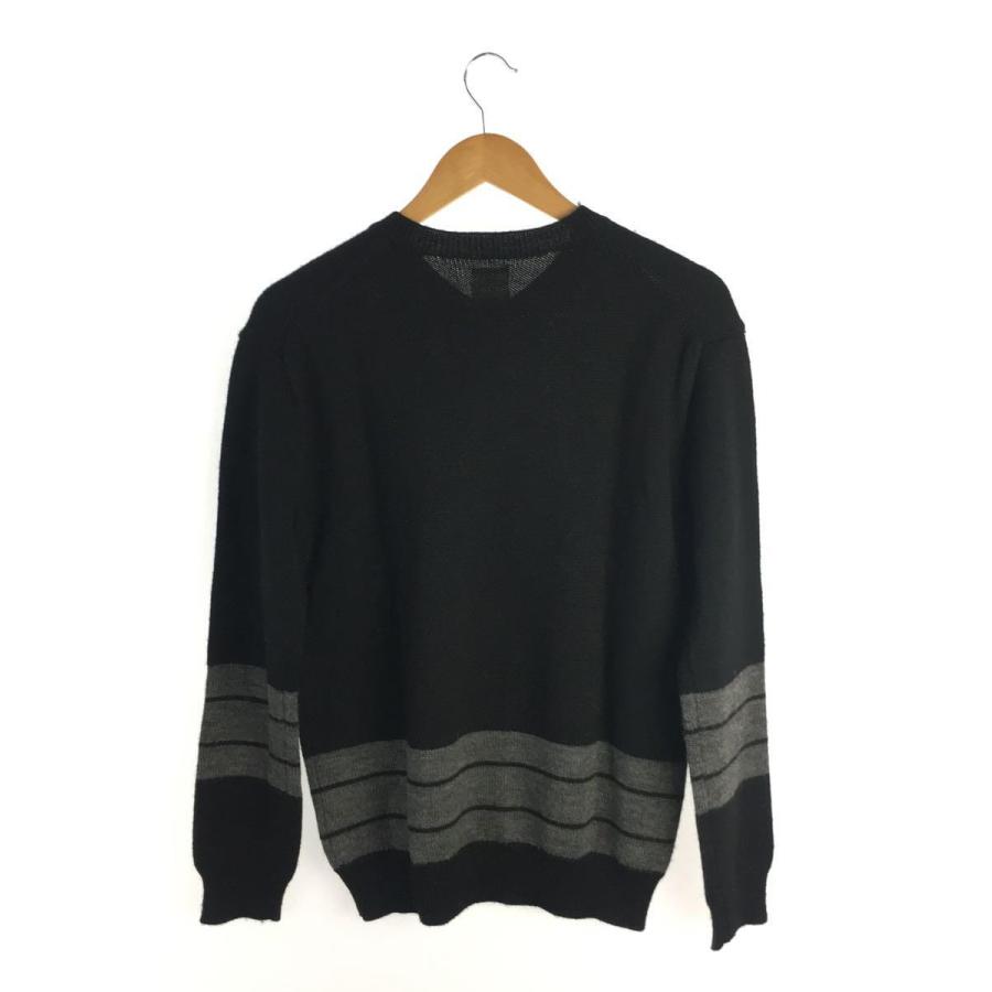 BEDWIN & THE HEARTBREAKERS◆V-NECK JACQUARD SWEATER/セーター(厚手)/--/ウール/ブラック｜ssol-shopping｜02