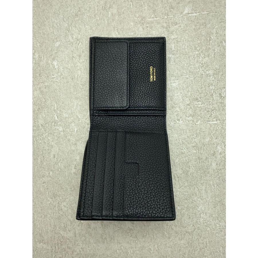 TOM FORD◆T LINE CLASSIC BIFOLD WALLET WITH COIN SLOT/財布/牛革/ブラック｜ssol-shopping｜04