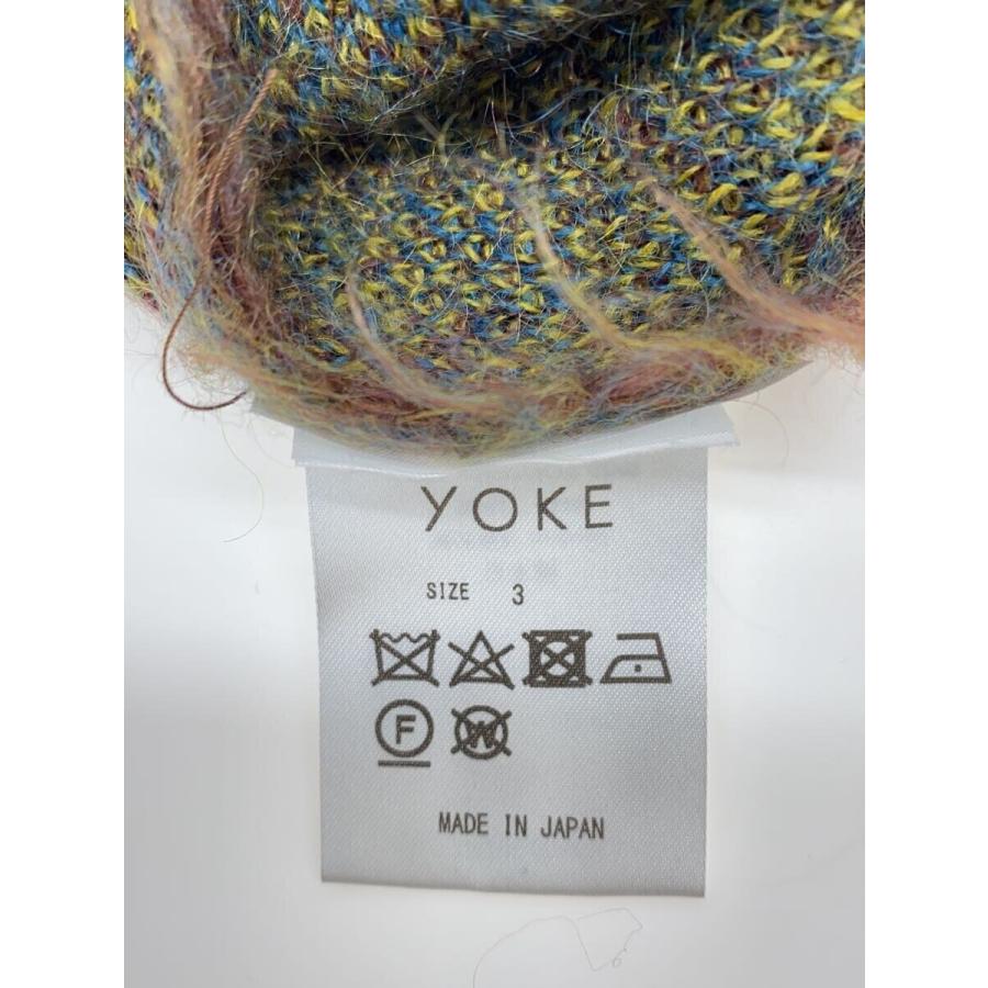 YOKE◇3COLOR JACQUARD MOHAIR CARDIGAN/カーディガン/3/モヘア YOKE◇3COLOR JACQUARD MOHAIR CARDIGAN/カーディガン/3/モヘア
