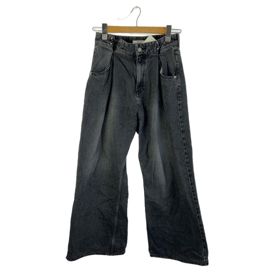 SNIDEL◇ダブルタックデニムワイドパンツ/23SS/ダブルタックデニム 