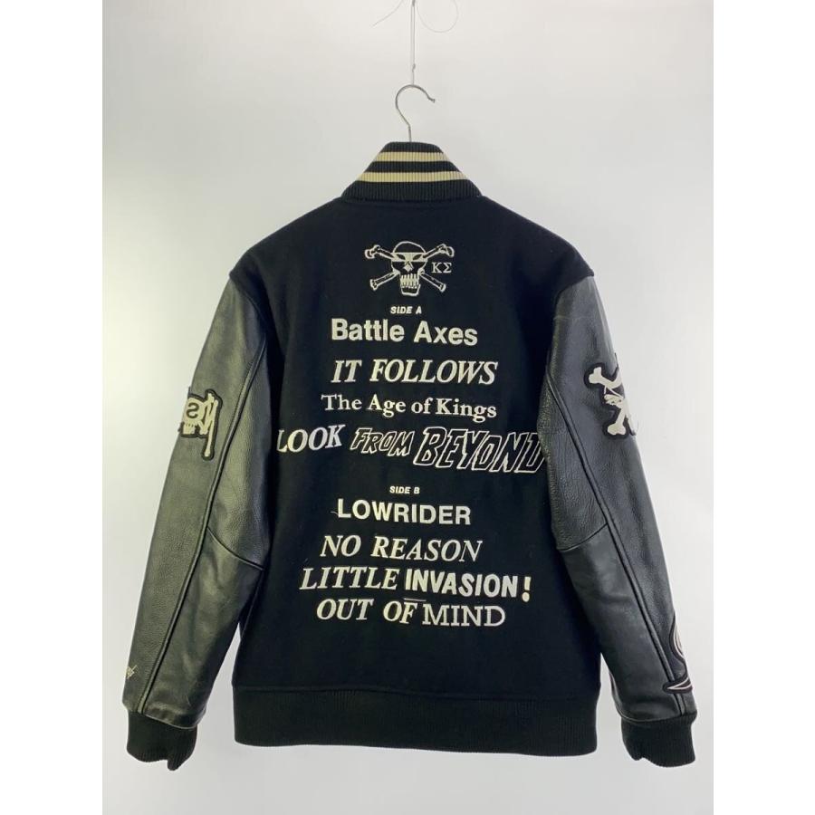極美品 ステューシー KOSTAS SEREMETIS スタジャン L ブラック STUSSY◇10AW/×KOSTAS SEREMETIS VARSITY JACKET/スタジャン/L
