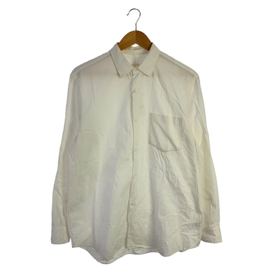 COMOLI◇18AW/コモリシャツ/長袖シャツ/2/コットン/ホワイト COMOLI◇18AW/コモリシャツ/長袖シャツ/2/コットン/ホワイト