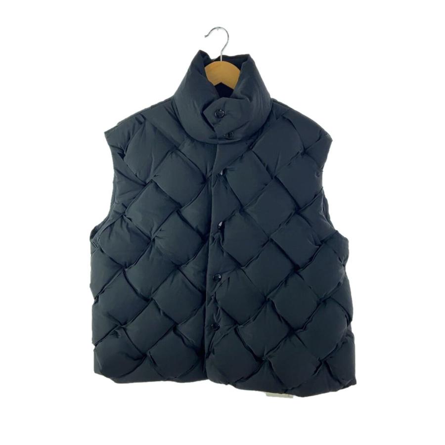 BOTTEGA VENETA◇イントレチャートダウンベスト/S/ナイロン/ブラック