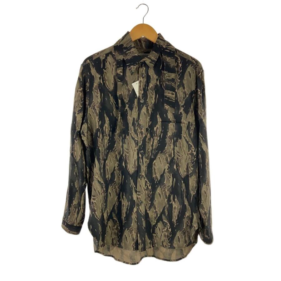 yohji yamamoto POUR HOMME◇18AW/ウールギャバ長袖シャツ/2/ウール