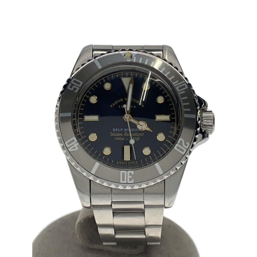 VAGUE WATCH CO.◇GRY FAD/自動巻腕時計/アナログ/ステンレス/ブラック