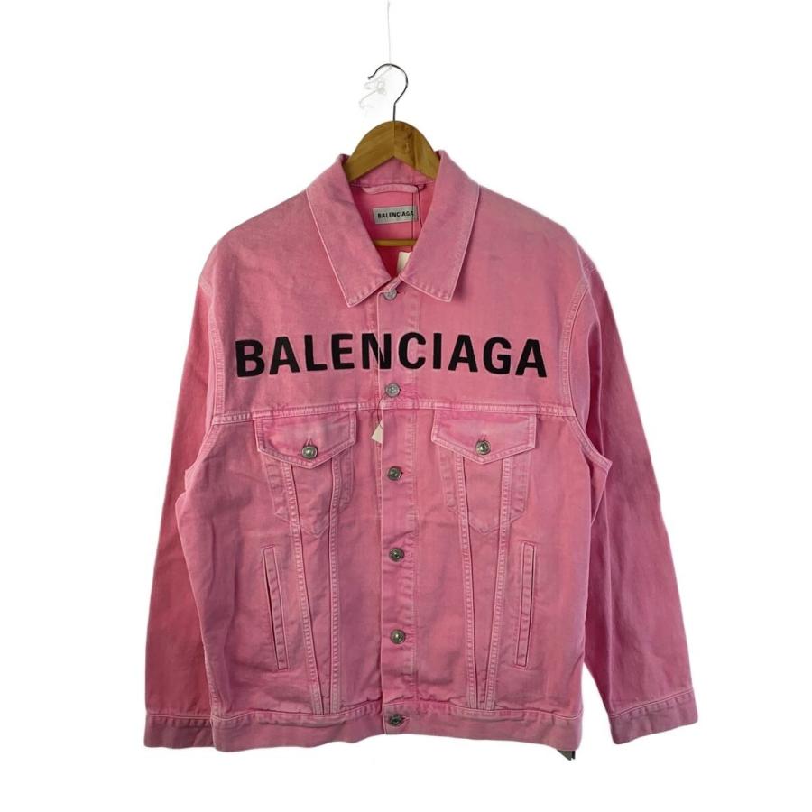 BALENCIAGA◇20SS/フロントロゴウォッシュドデニムジャケット/Gジャン