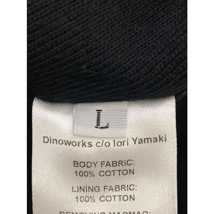 DINOWORKS/egg hoodie//パーカー/L/コットン/ブラック : セカンド
