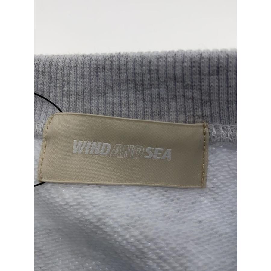 WIND AND SEA◇SEA CREWNECK SWEATSHIRT/スウェット/M/コットン/グレー