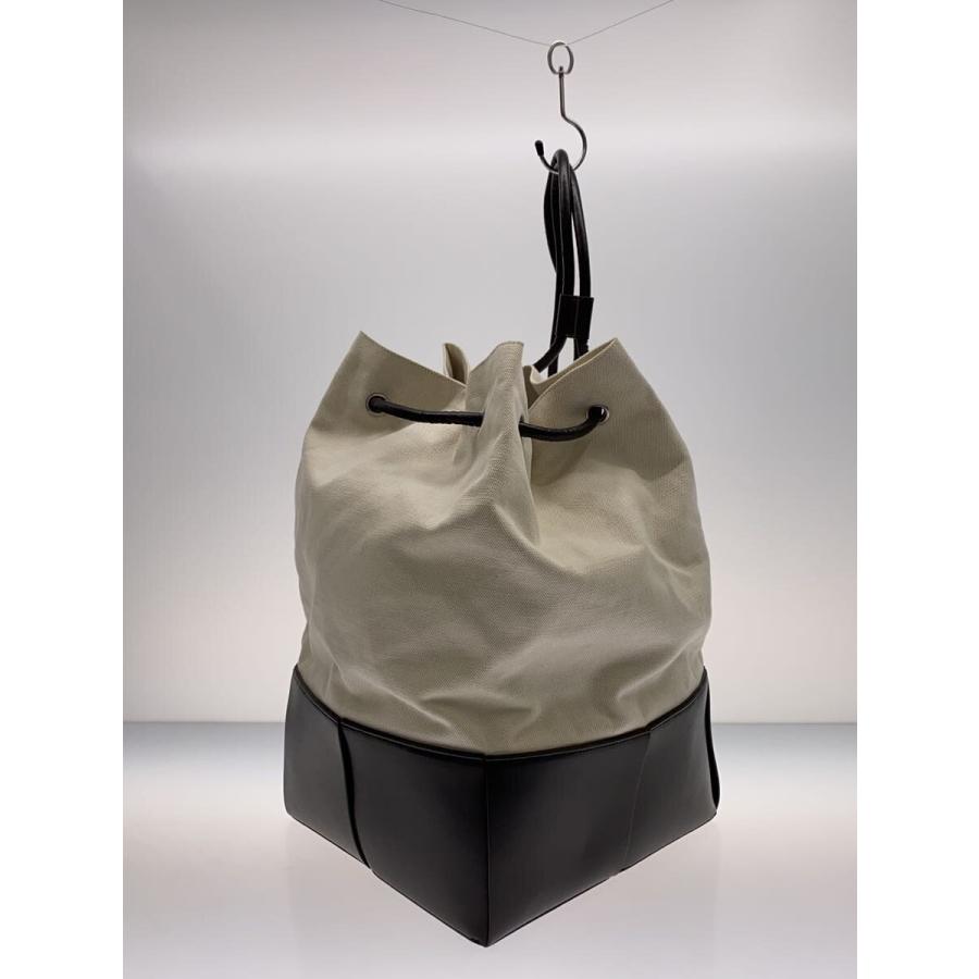 BOTTEGA VENETA◇巾着バッグ/キャンバス/キャメル// : セカンド