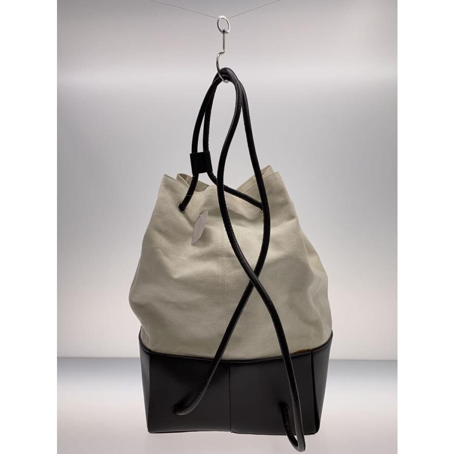 BOTTEGA VENETA◇巾着バッグ/キャンバス/キャメル// : セカンド