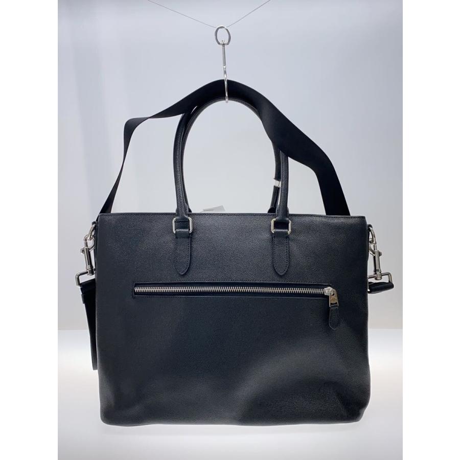 COACH◇ベケットビジネストート/トートバッグ/レザー/ブラック/C2842 