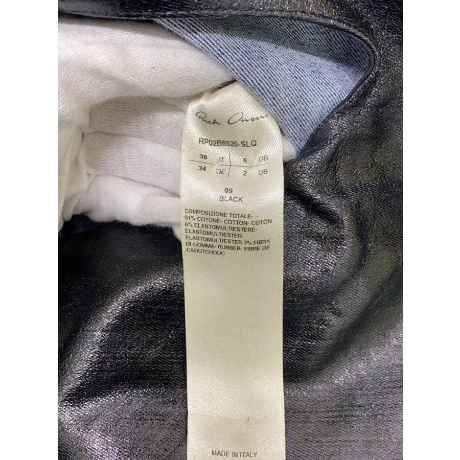 Rick Owens◆ノースリーブワンピース/38/コットン/BLK/無地_2